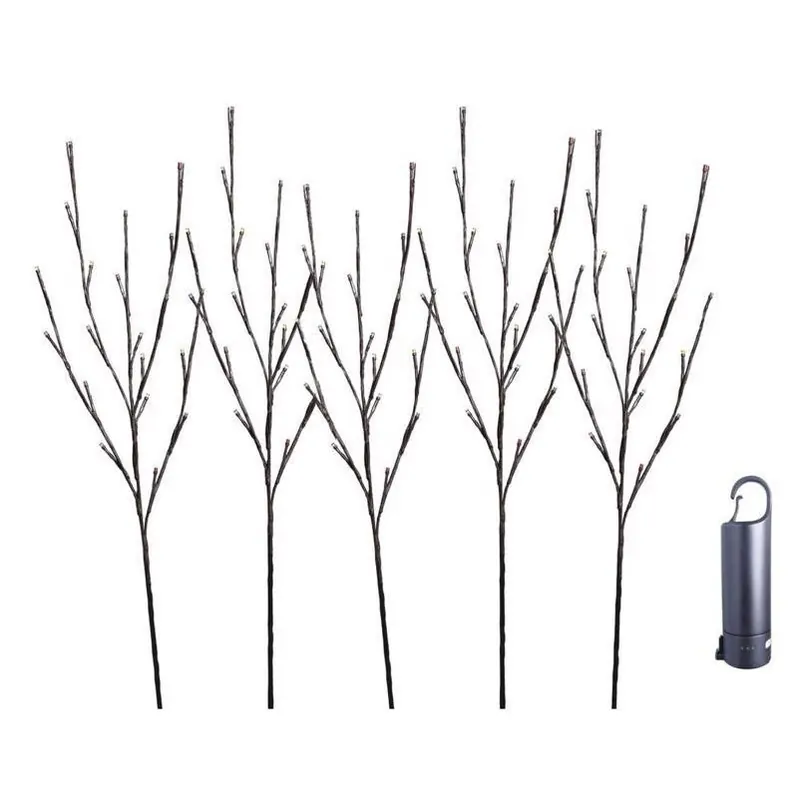 Platinum 30‑inch Rechargeable Led Garden Stake – Multi‑color Twig Lights (pack Of 5)