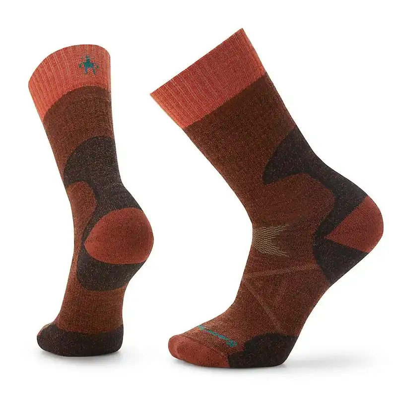Men‘s Hunt Full Cushion Tall Crew Socks - Large - Chestnut Color