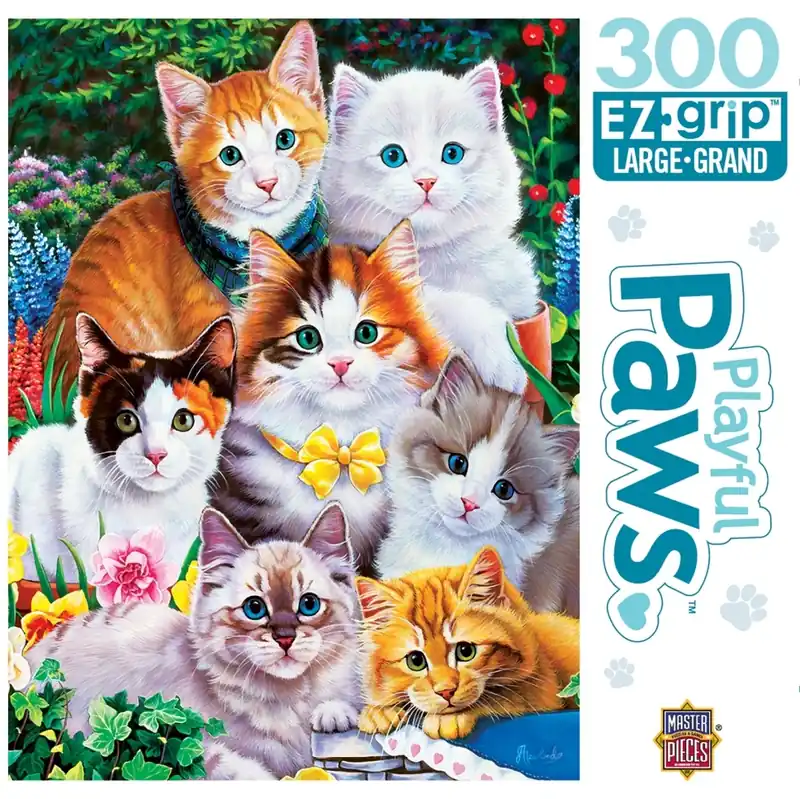 Playful Paws Puuurfectly Adorable 300 Piece Ezgrip Jigsaw Puzzle