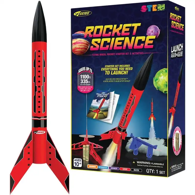 Estes Rocket Science Starter Kit – Complete Model Rocket Launch Set For Stem Fun