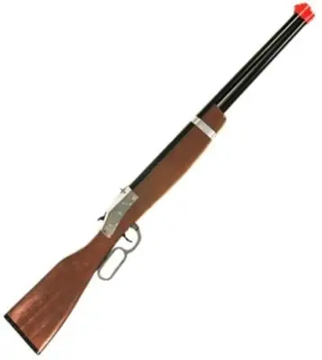 Lever Action Toy Rifle For Kids - Wood & Steel, Fires Roll Caps