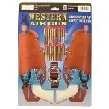 Western Air Pistol Double Holster Set For Authentic Western Play