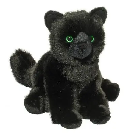 Salem Black Cat Plush Stuffed Animal - Soft, Cuddly, 12 Inches