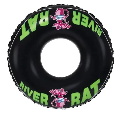 Intex River Rat Multicolored Vinyl Inflatable Floating Tube