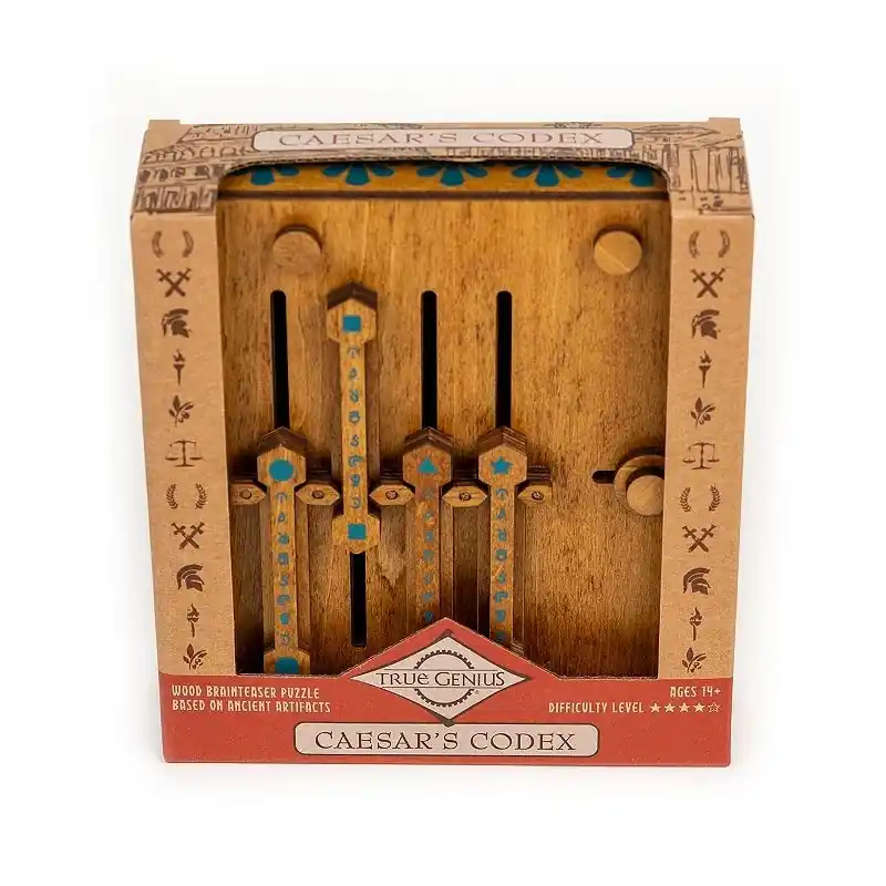 True Genius Caesar‘s Codex Brainteaser Puzzle - Multicolor, Engaging Mind Game
