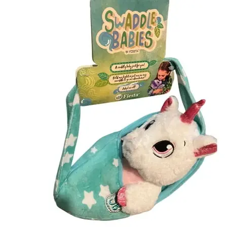 Cuddle Unicorn Soft Plush Animal With Carrier Sling
