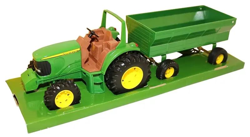 8 Inch Tractor And Wagon Toy Set For Kids 3 Years And Up
