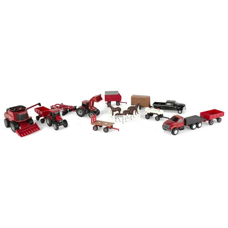 Case Ih 20 Piece Vehicle Value Set By Ertl