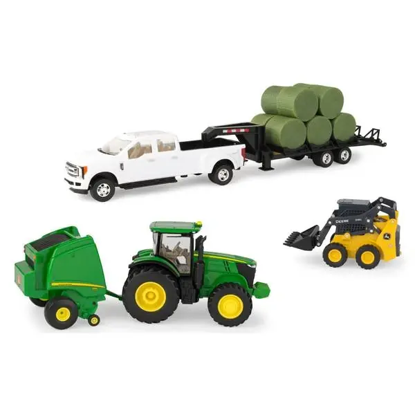 1 32 Scale John Deere Round Bale Haying Toy Set - Model Lp68841