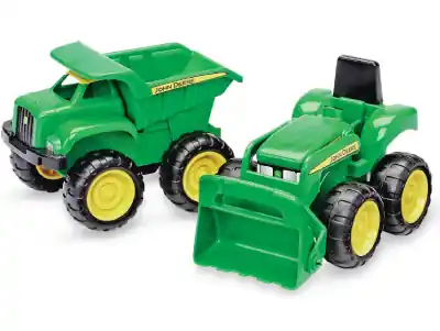 Toy Dump Truck & Tractor, 2-pk.