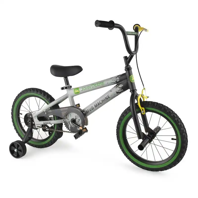 Mud Machine 16 Inch Boy‘s Bicycle With Removable Training Wheels For Ages 4+