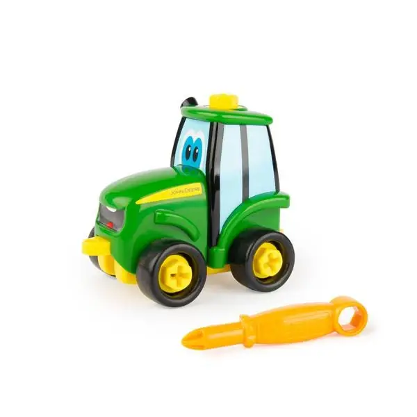 Build-a-buddy Johnny Tractor With Screwdriver - 2-in-1 Buildable Toy
