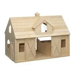 Deluxe Wood Barn With Cupola Toy Model For Kids
