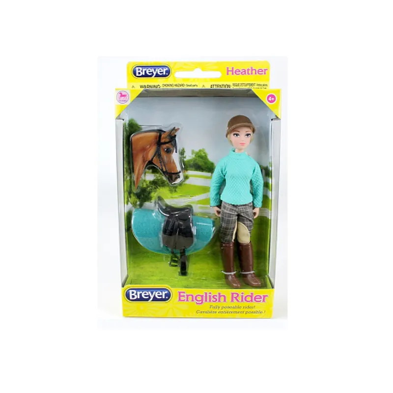 Classics Heather English Rider Doll With Saddle - 6 Inch, 4 Pieces
