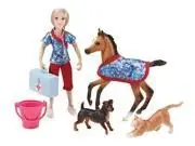 Classics Day At The Vet 6 Inch Doll And Animal Playset - 1 12 Scale