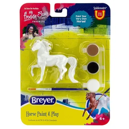 Horse Paint & Play Assorted Breeds Model Kits With Paint And Brush