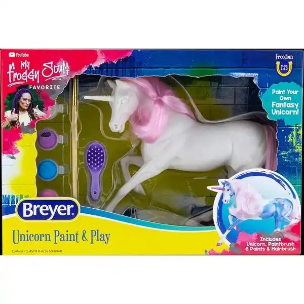 Breyer Horses - Freedom Series 1 12 Scale Paint & Play Unicorn With Brushable Mane And Tail
