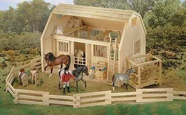 Traditional Wooden Corral Fencing Accessory For Horses - Model Bh7500