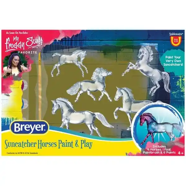 Horses Stablemates Suncatcher Horses Craft Set 5 Piece 1 32 Scale Model 4237
