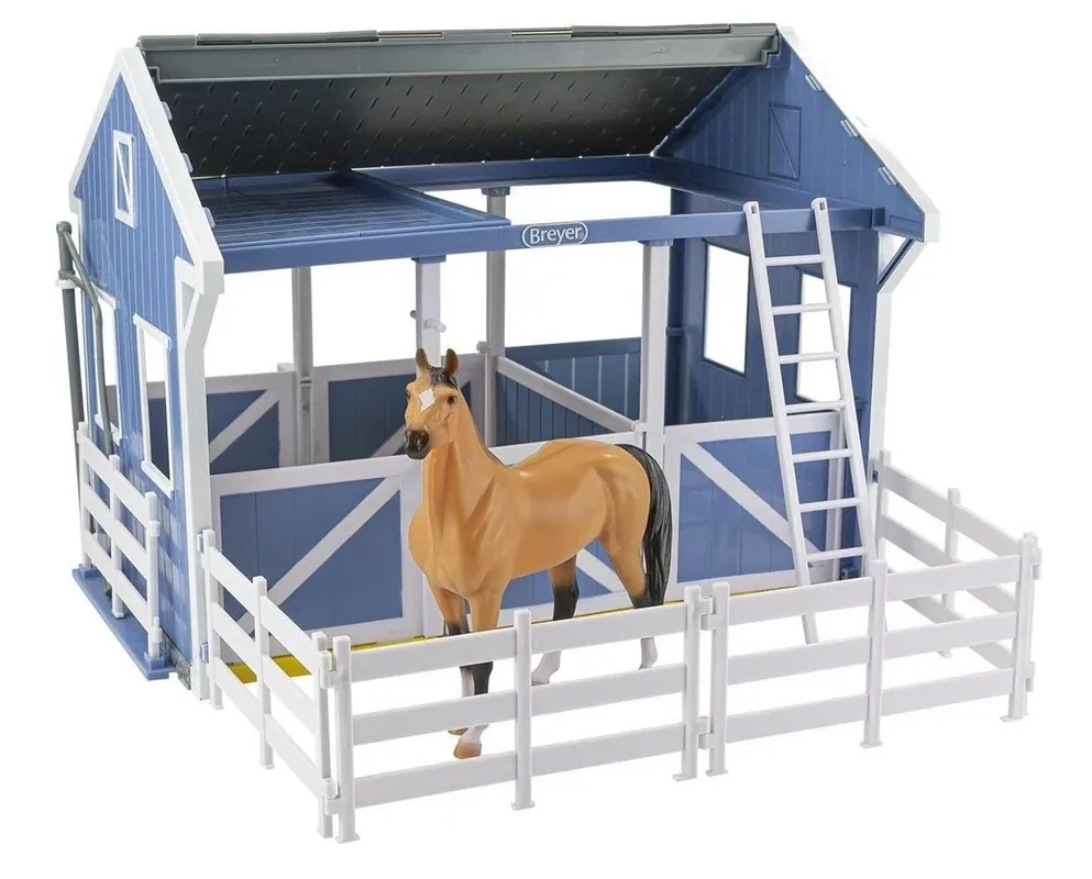 Stable Playset With Horse And Stall Accessories