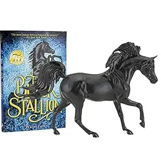 Horses Freedom Series Black Stallion Horse And Book Set 1 12 Scale Model 6181