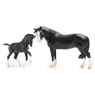 Horses Traditional Series Nistar Blazing Kansas Lom & Gtf Blazing Ethel 2 Horse Set 1 9 Scale