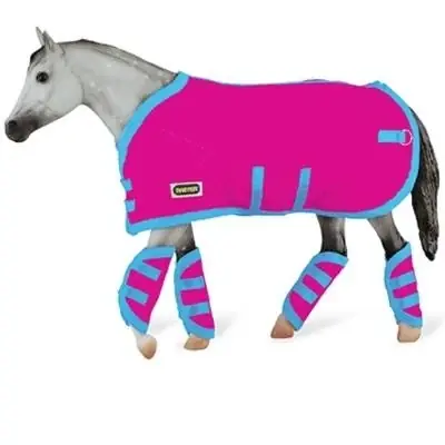 Breyer Traditional Hot Colored Blanket And Shipping Boots For Model Horses