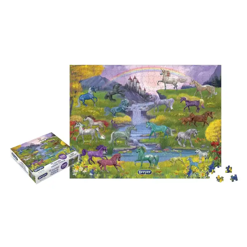 World Of Breyer Unicorn Puzzle - 1000 Pieces, Vibrant Colors, Fun For All Ages