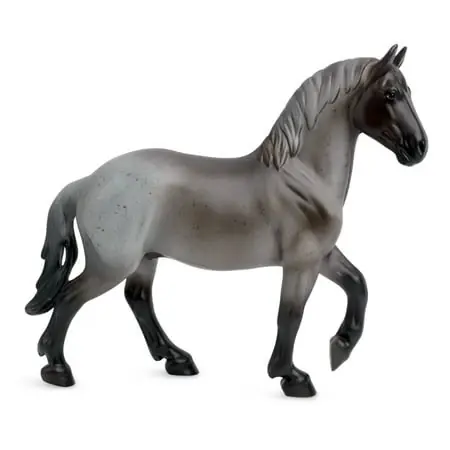 Horses Classics Blue Roan Brabant Model Figurine - Realistic Collectible