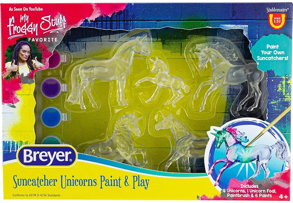Horses Stablemates Suncatcher Unicorn 5 Piece Craft Set, 1 32 Scale