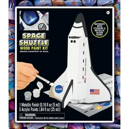 Craft Set - Nasa Space Shuttle Wood Paint Kit For Creative Fun