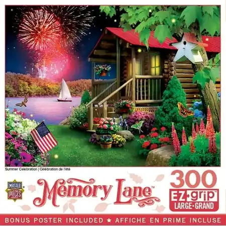 Memory Lane Summer Celebration 300 Piece Jigsaw Puzzle 18 X 24 By Alan Giana
