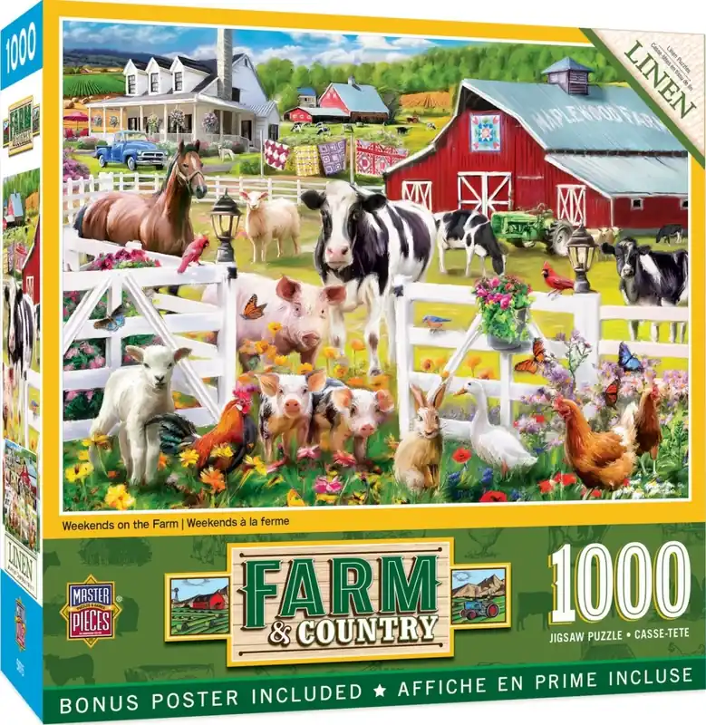 1000 Piece Weekends On The Farm Puzzle - 19.25 X 26.75