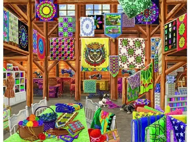 Quilted With Love Large Piece 1000 Piece Jigsaw Puzzle By Sunsout Inc