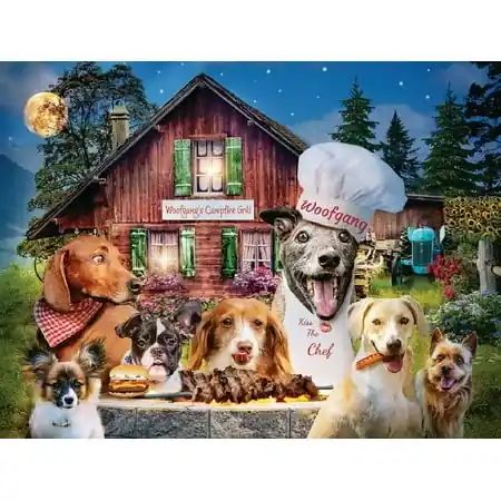 Woofgang‘s Campfire 300 Piece Jigsaw Puzzle By Sunsout Inc