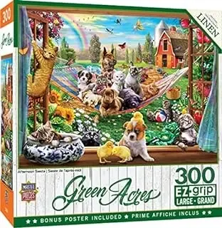 300 Piece Ez Grip Jigsaw Puzzle - Afternoon Siesta - 18 X 24