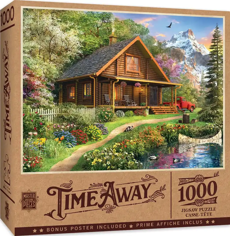 Masterpieces 71750 Mountain Retreat Time Away 1000 Piece Jigsaw Puzzle