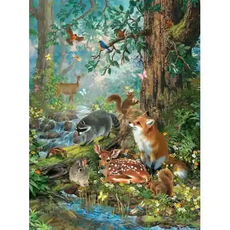 Out In The Forest 1000 Piece Jigsaw Puzzle By Sunsout - Nature Scene