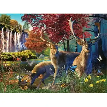 Elk Pond 1000 Piece Jigsaw Puzzle By Sunsout Inc - Scenic Nature Artwork