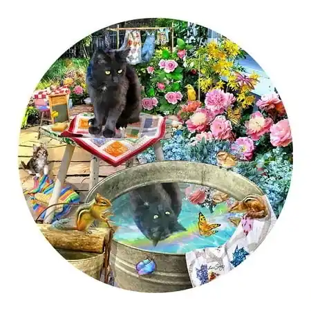 Sunsout Inc Kitty Reflections 500 Piece Jigsaw Puzzle