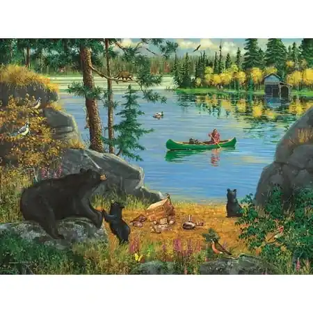 Bear Family Picnic 500 Piece Jigsaw Puzzle - Sunsout Inc Model 37241