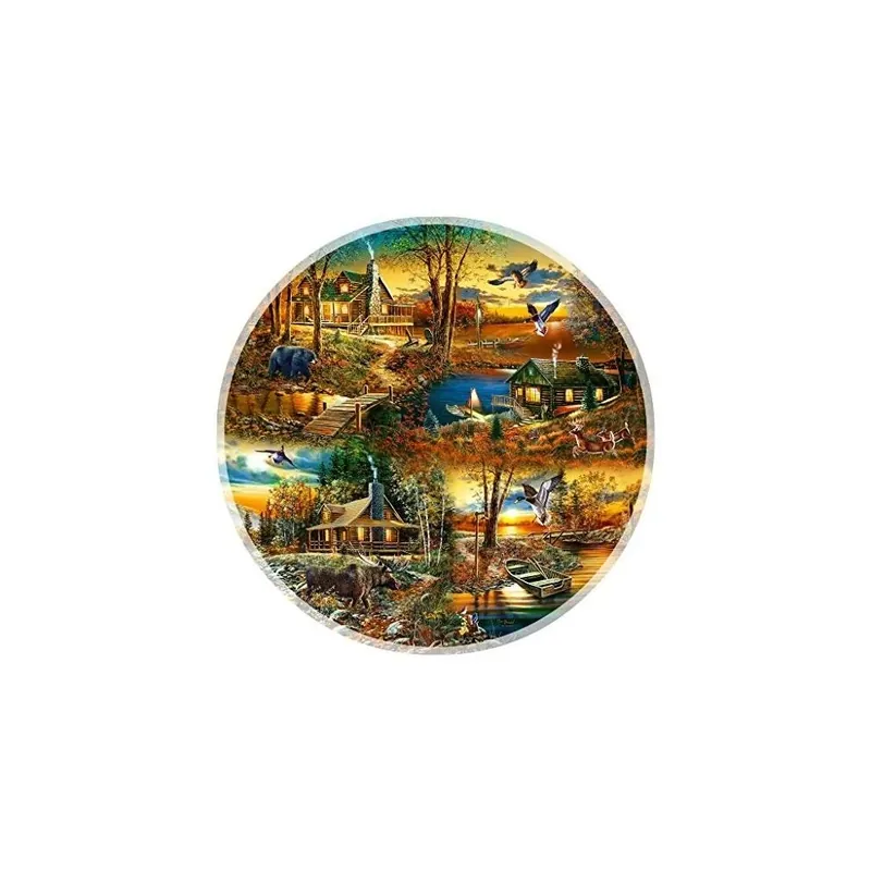 Cabins In The Woods 1000 Piece Jigsaw Puzzle By Sunsout