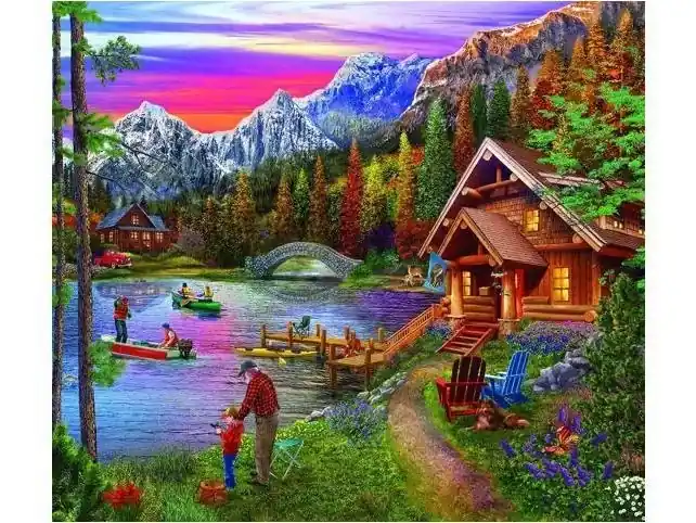 Lake 300 Piece Jigsaw Puzzle For Adults And Kids