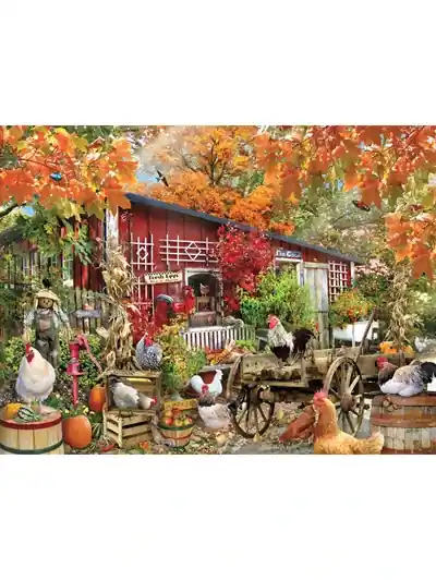Barnyard Chickens 500 Piece Jigsaw Puzzle - Fun For All Ages