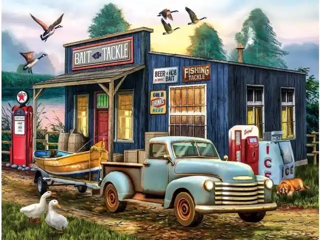 The Early Bird Catches The Fish 1000 Piece Jigsaw Puzzle