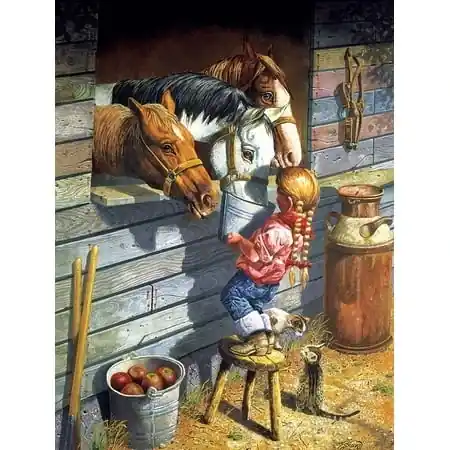 Working Girl Jigsaw Puzzle - 1000 Pieces - Vibrant Artwork