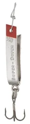 Super Duper Spoon 1.5 Inch 0.17 Oz Nickel/red Head Model 1303-503-0130