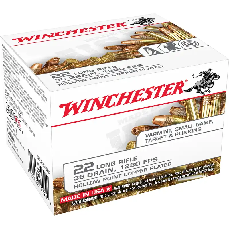 .22 Lr 36 Grain Hollow Point Ammo - Model 22lr222hp