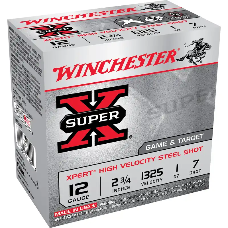 Winchester Xpert Hi-velocity 12 Gauge Steel Shotshells - 2-3/4 Inch - 7 Shot