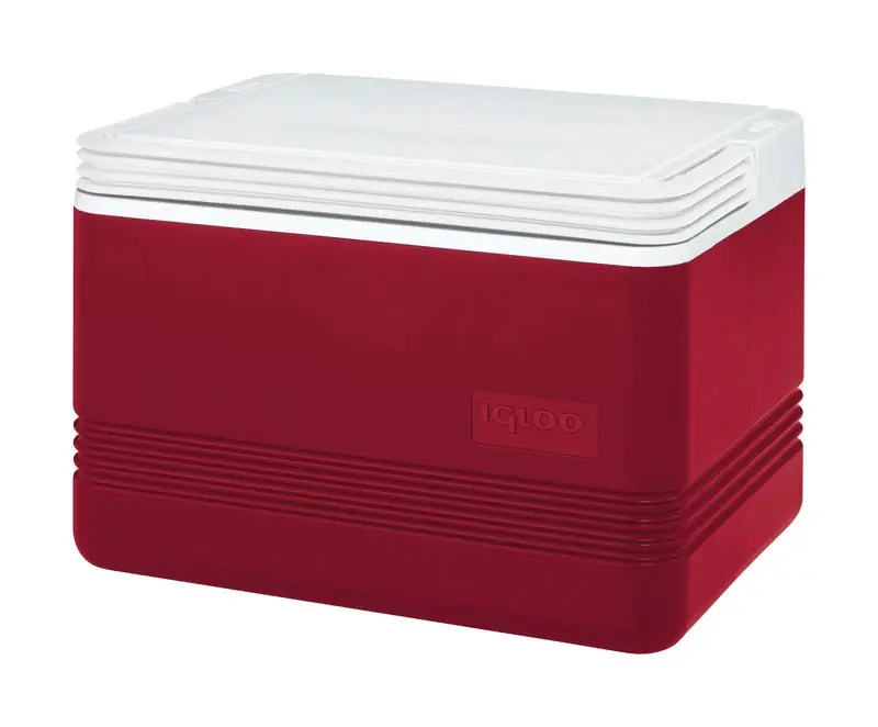 Legend Red/white 9 Quart Hard Sided Cooler Model 32856